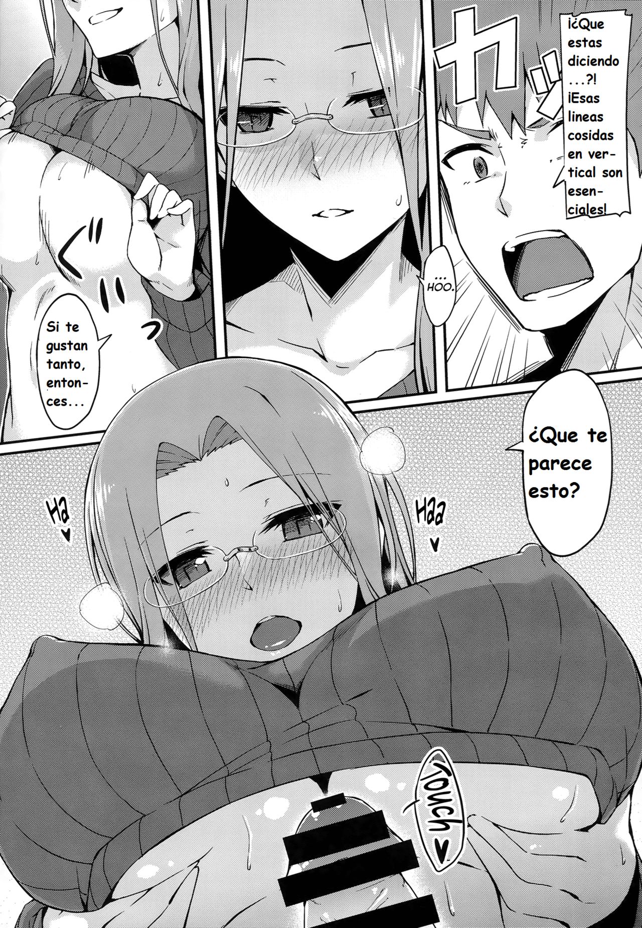 Rider-san to Tate Sweater. page 9 full