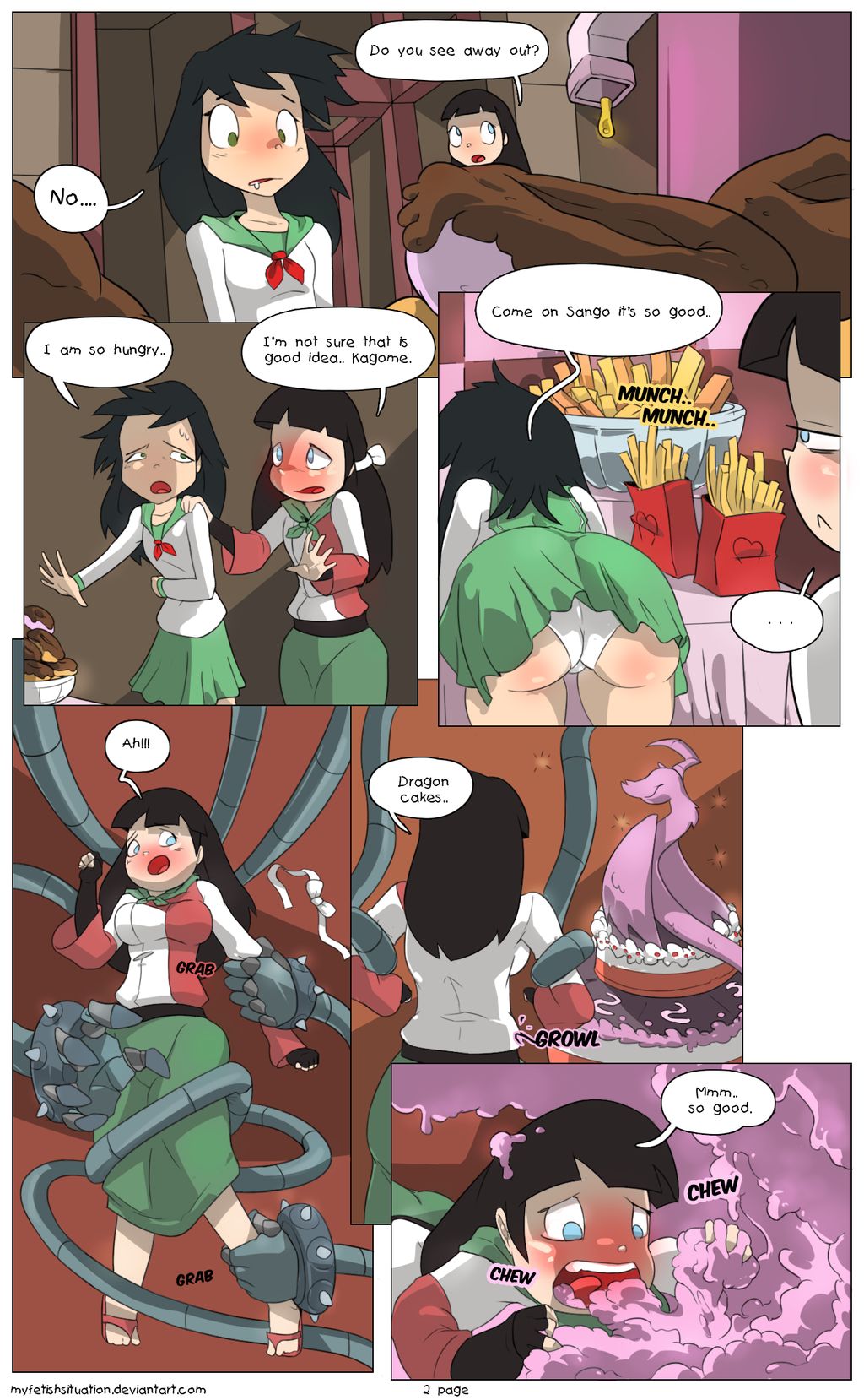 Kagome and Sango Banquet page 2 full