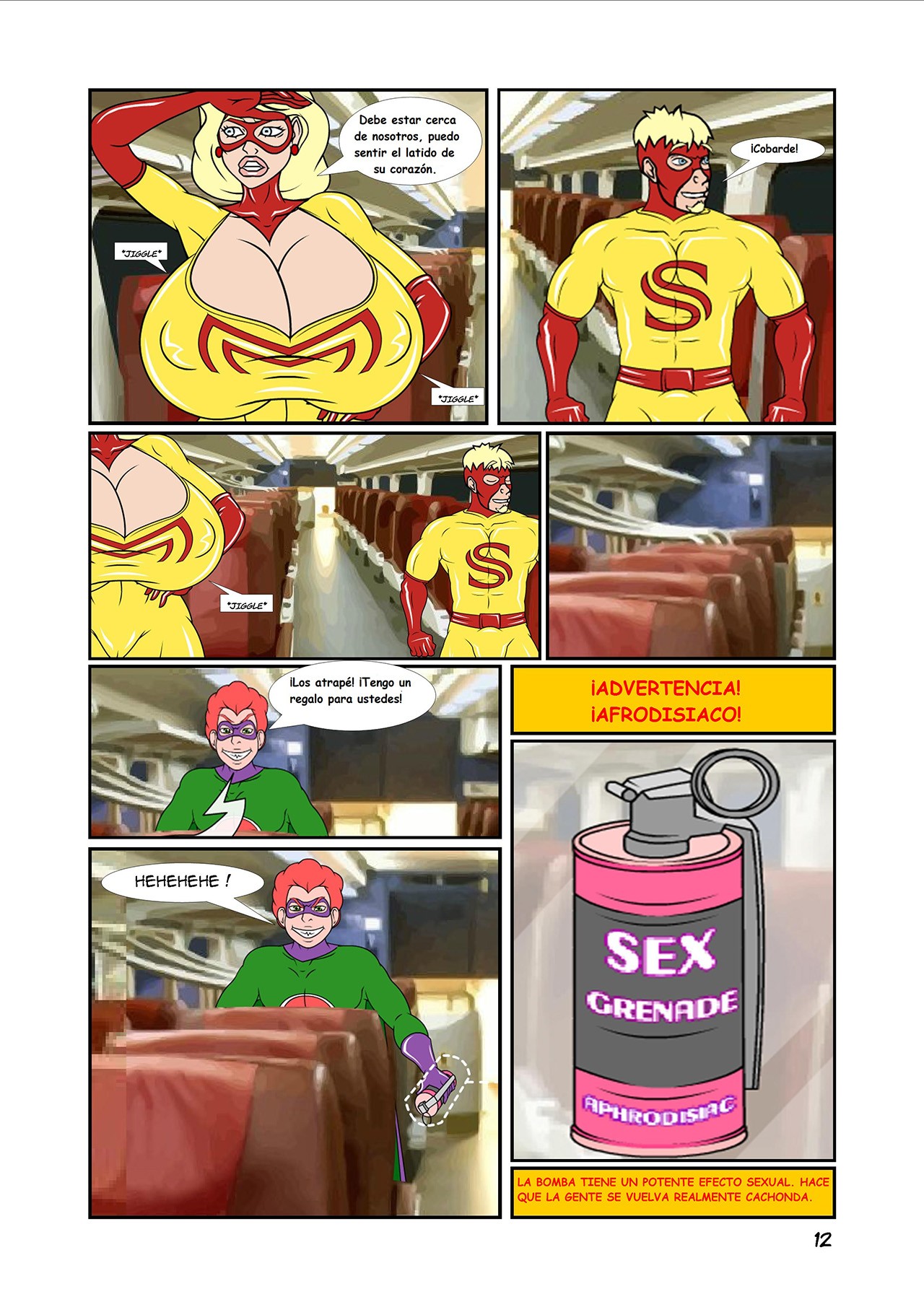 Super Heroine Hjinks 1 page 12 full