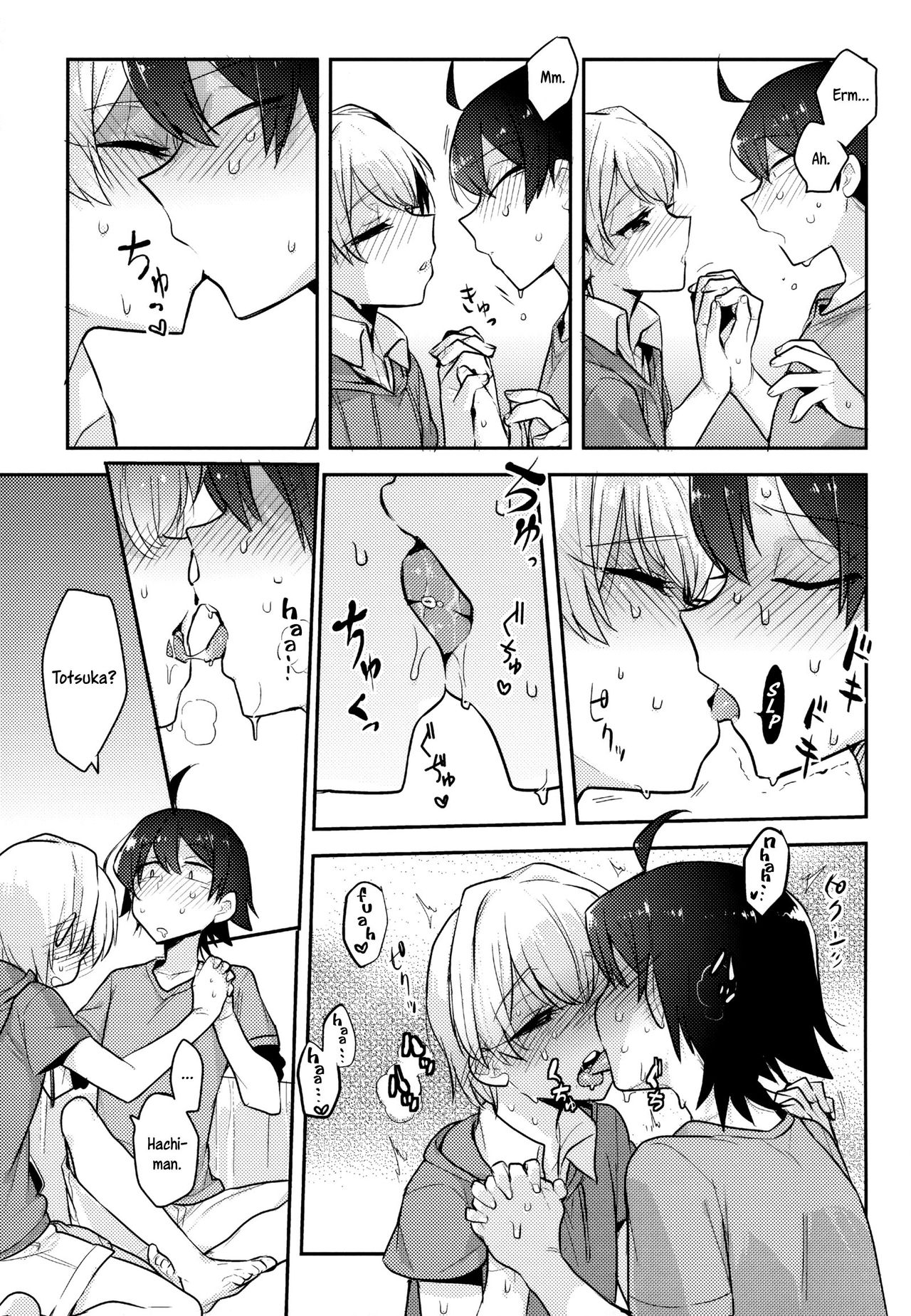 Cute Angel Totsuka Turns Hachiman into His Bitch with His Elephant Cock page 6 full