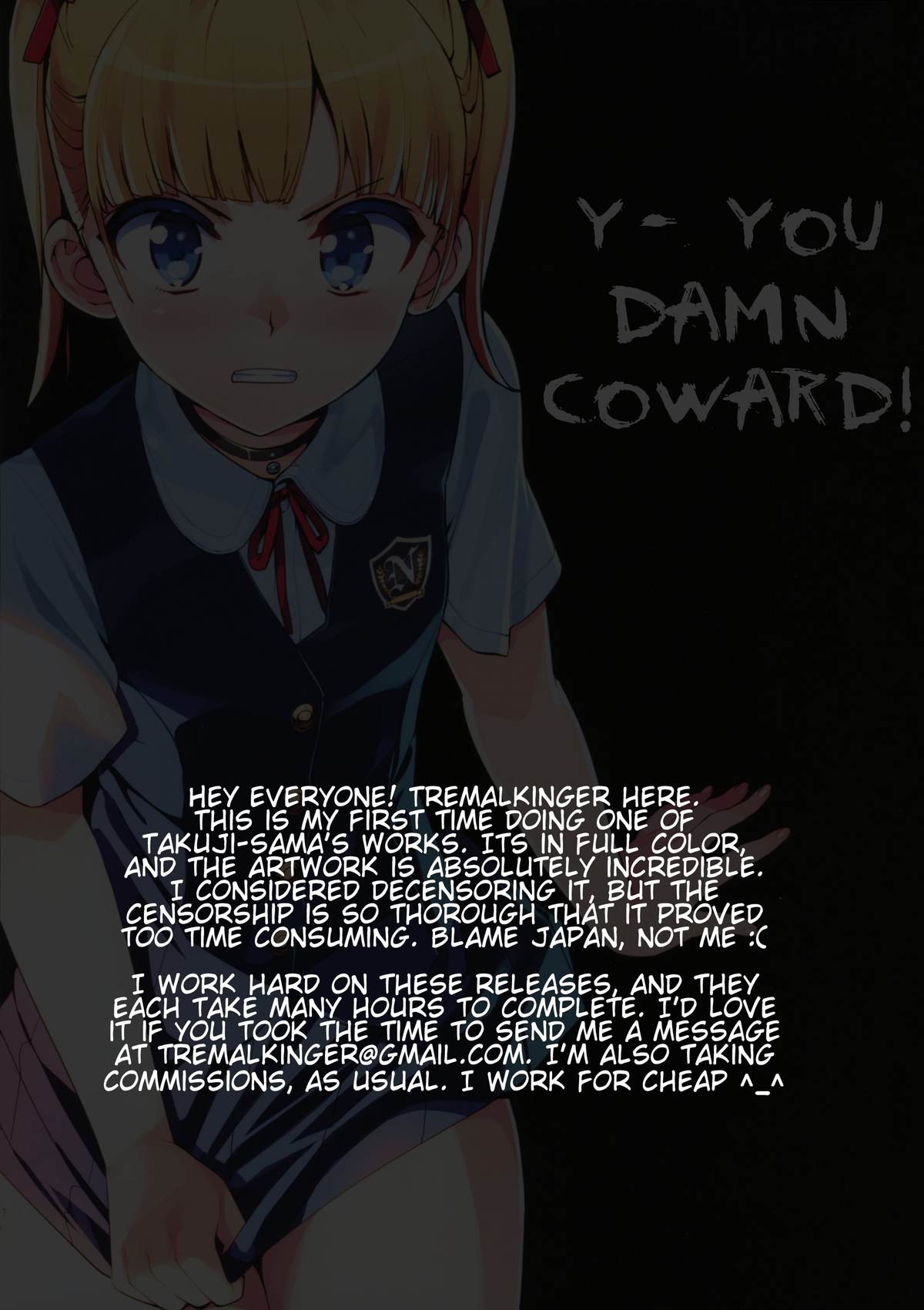 Kono, Hikyoumono!! | Y- You Damn Coward! page 3 full