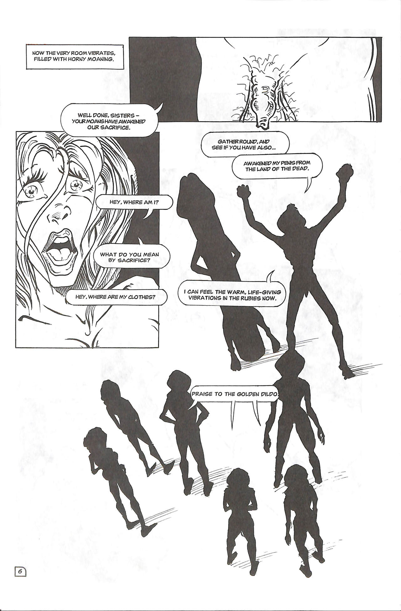 Sindy-Anna Moans : Quest for the Golden Dildo #4 page 9 full