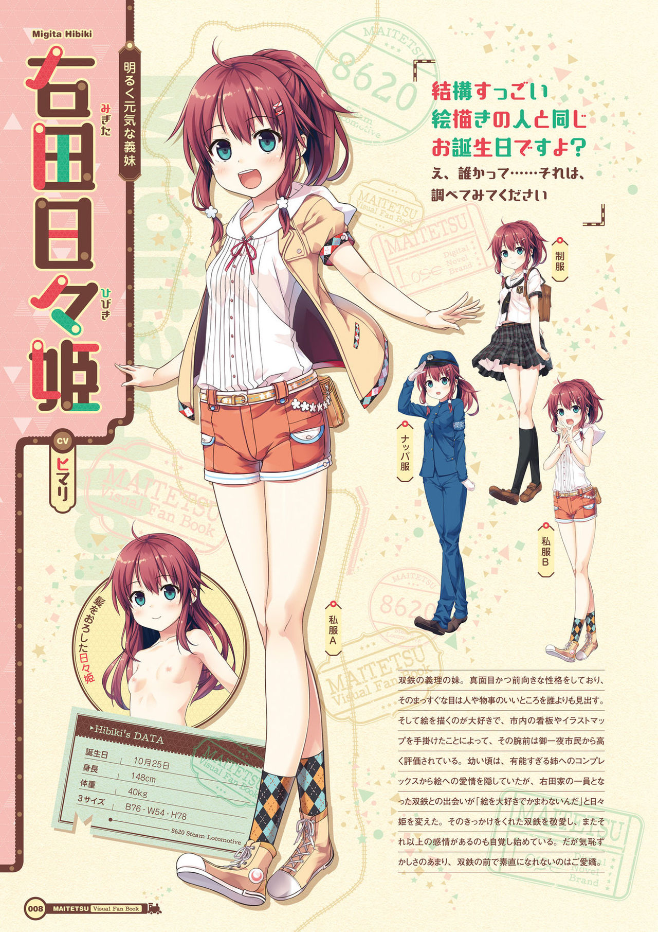 Maitetsu Visual Fan Book page 10 full