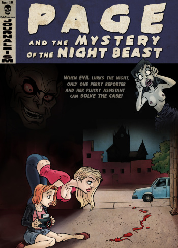 PAGE AND THE MISTERY OF THE NIGHT BEAST (PULPTOON) cover