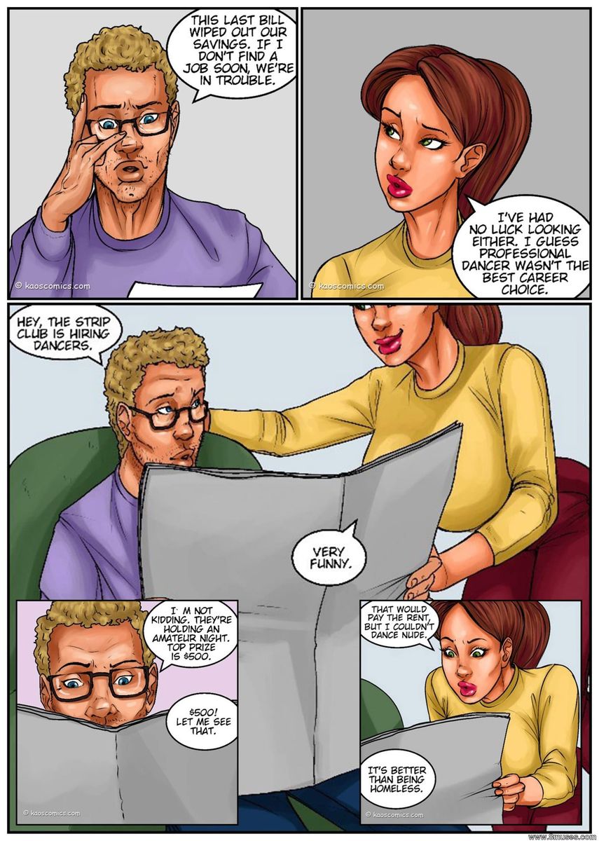 Recession Blues: Wife Forced to Strip page 2 full