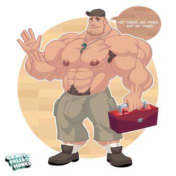 [The Fabulous Croissant] Soos buffed up (Gravity Falls) cover