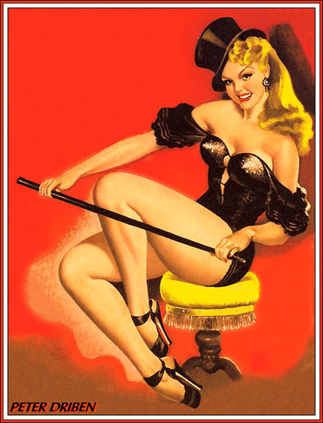 Vintage Pin Up art by Peter Driben page 11 full