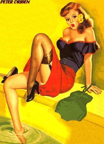 Vintage Pin Up art by Peter Driben page 5 full