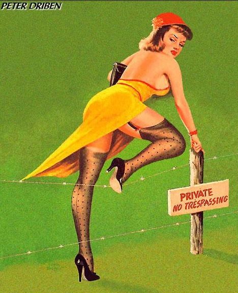 Vintage Pin Up art by Peter Driben page 9 full