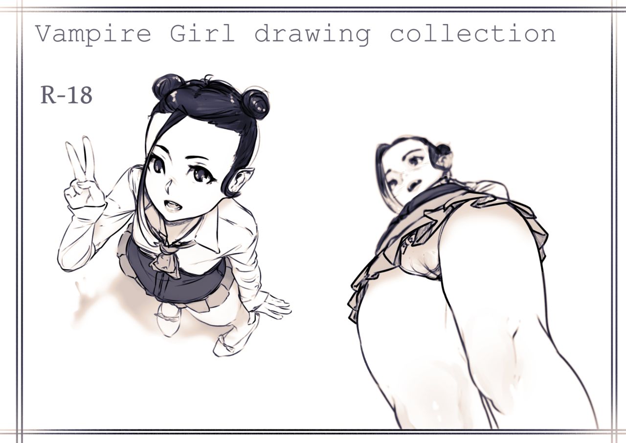 Vampire Girl drawing collection page 1 full