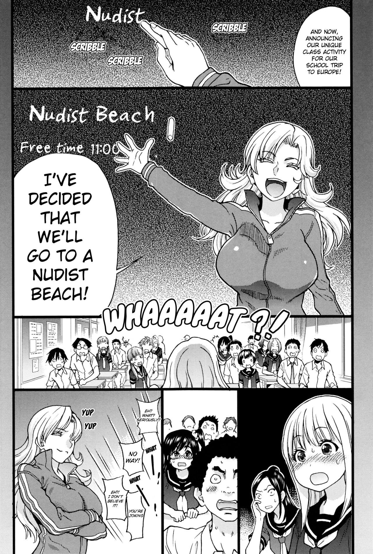 Nudist Beach ni Syuugaku Ryokoude!! - In school trip to the nudist beach!! page 11 full