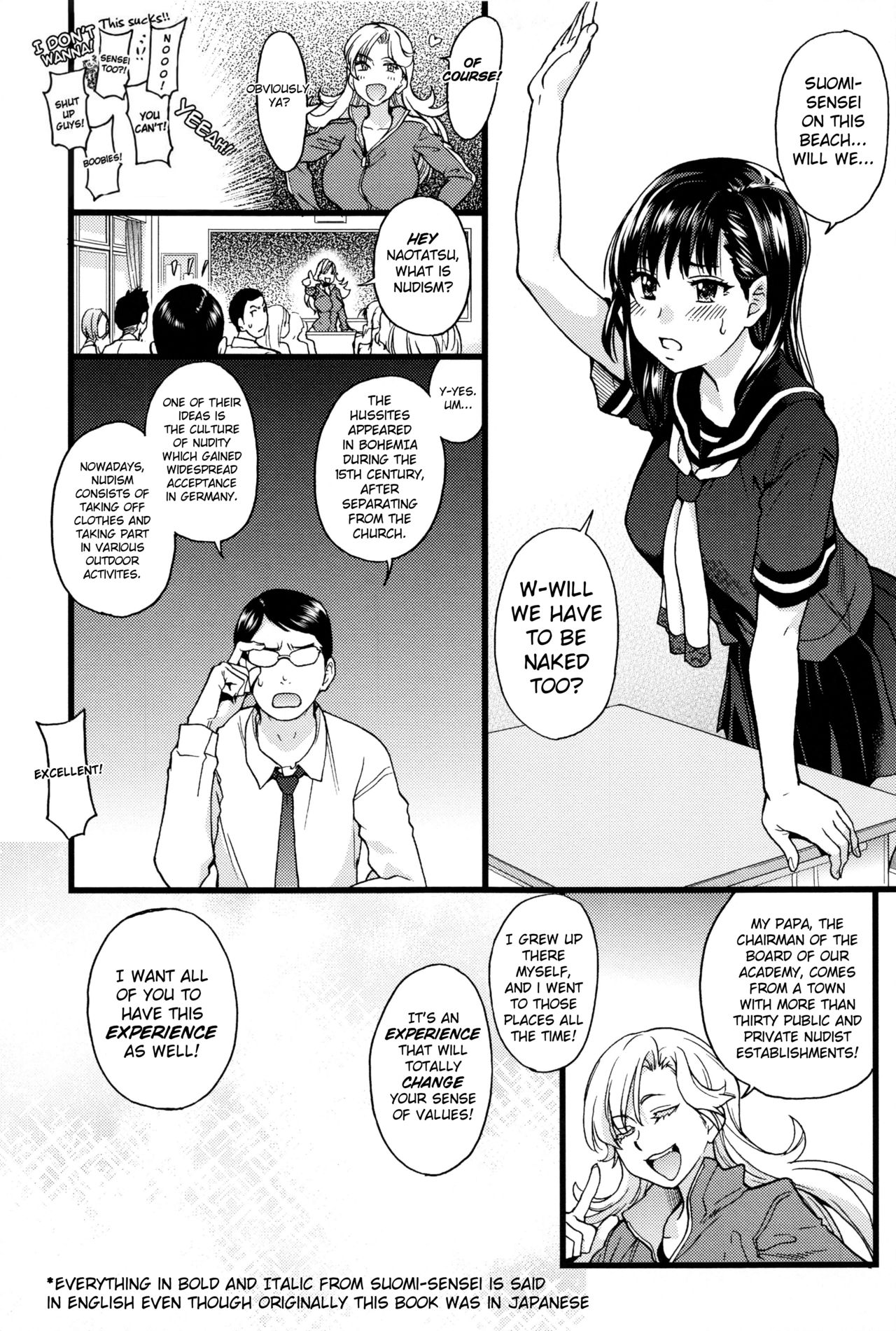 Nudist Beach ni Syuugaku Ryokoude!! - In school trip to the nudist beach!! page 12 full