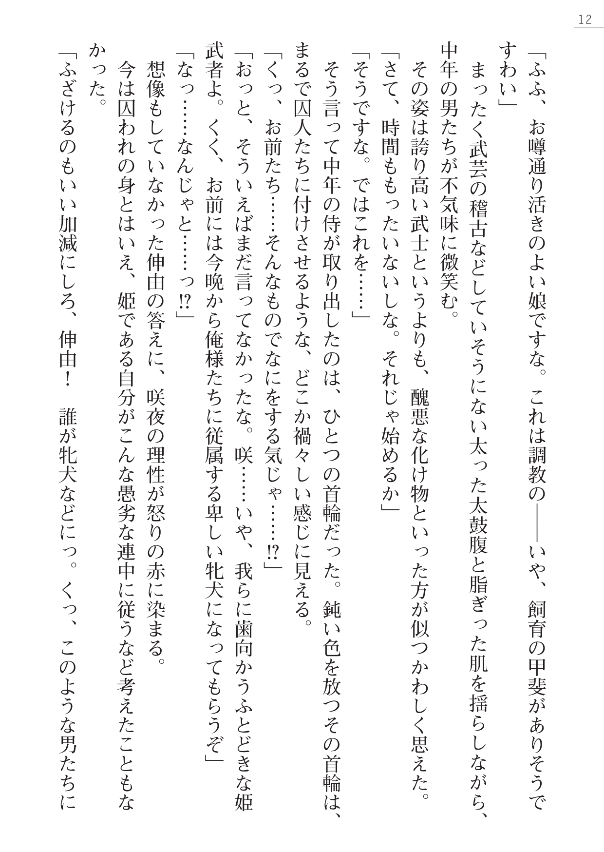 Samurai Slave Gaiden - Nikuetsu no Mesuinu Choukyou page 12 full