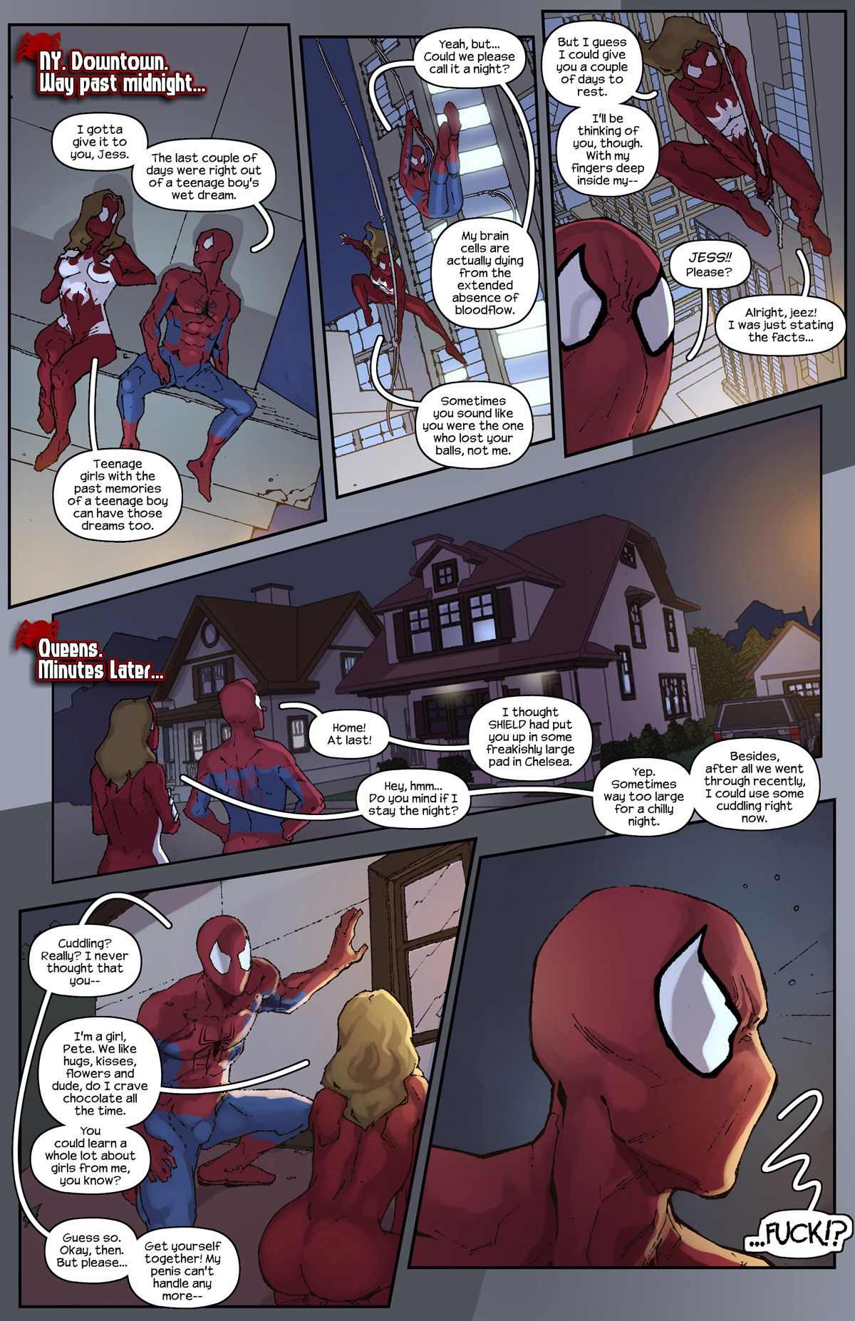 Ultimate Spider-Man XXX 10 - Spidercest - red all over page 3 full