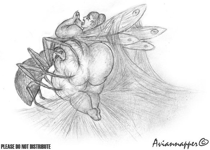 Bondage Peril Spider cobweb fairy trapped page 1 full