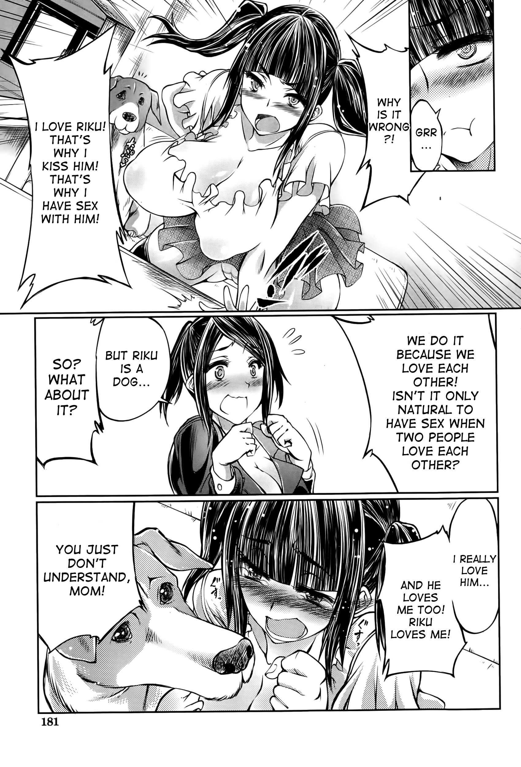 Musume no Kareshi wa Wan-chan?! Okaasan Yurushimasen! | My Daughter's Boyfriend is a dog. As her mother, I won't allow it! page 9 full