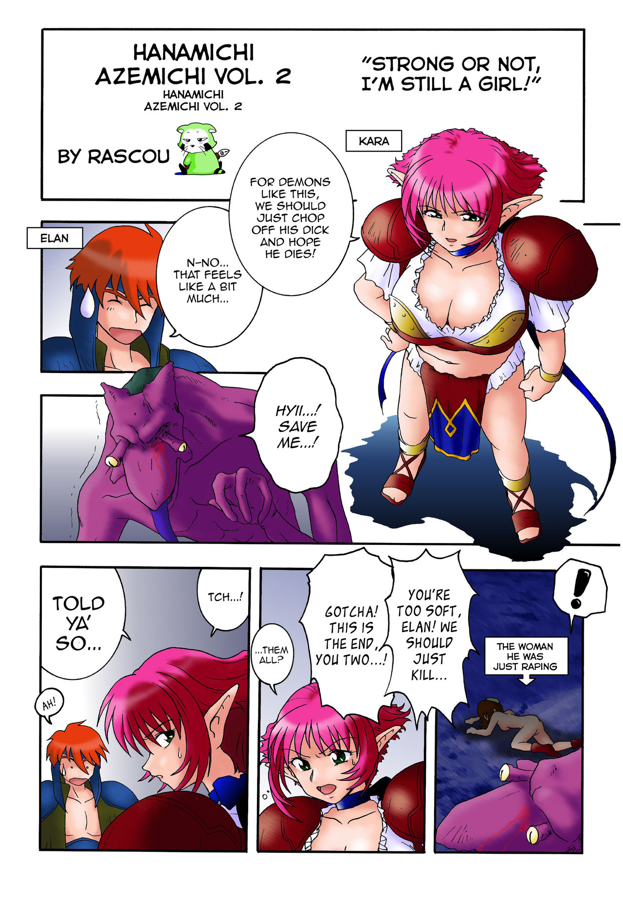 Hanamichi Azemichi Vol. 2 "Tsuyokute mo On'nanoko Nandaka-ra" | Strong or Not, I Am Still a Girl page 3 full