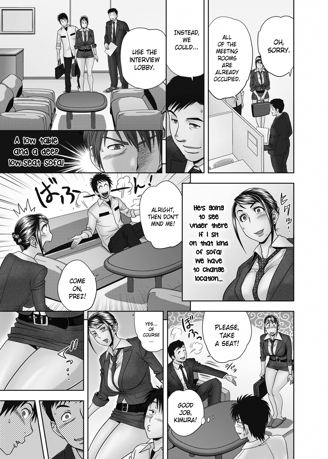 Aaan Mucchiri Kyonyuu Onee-san ~Uchiawase de Good Job!~ | Hmmm My Older Sister's Big and Plump Tits ~Good Job at the Meeting!~ page 8 full