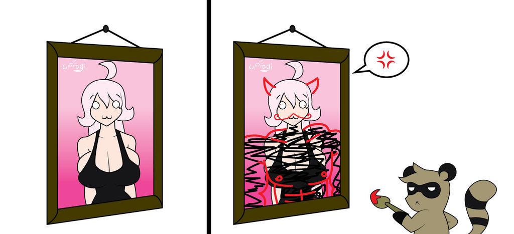 Loli the Witch and Nuki the Tanooki Girl transformation art by UnagiTakanashi page 12 full