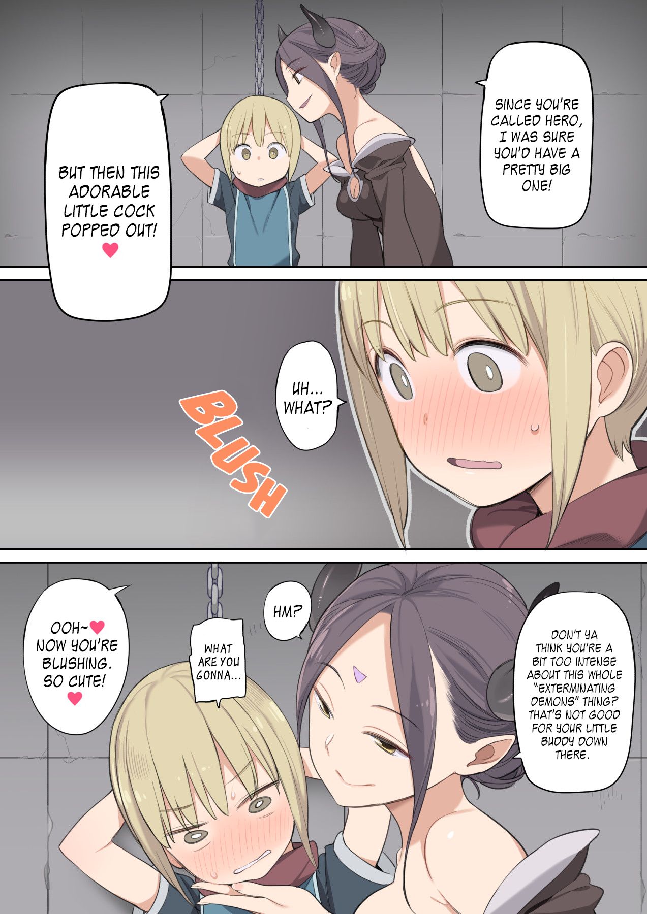 Toraware Yuusha to Maou  to Elf  | A Hero Taken Prisoner Meets the Demon Queen and Her Elf page 4 full