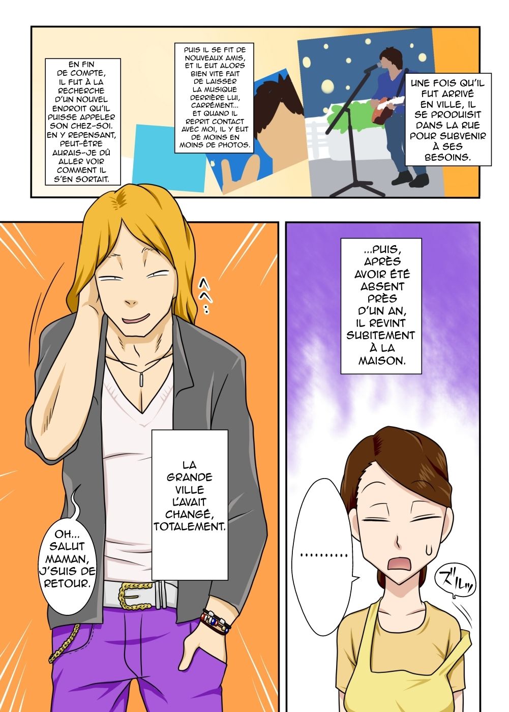Kaette Kita Musuko ga Kinpatsu Yarichin | Mon fils est devenu un blondinet à salopes page 4 full