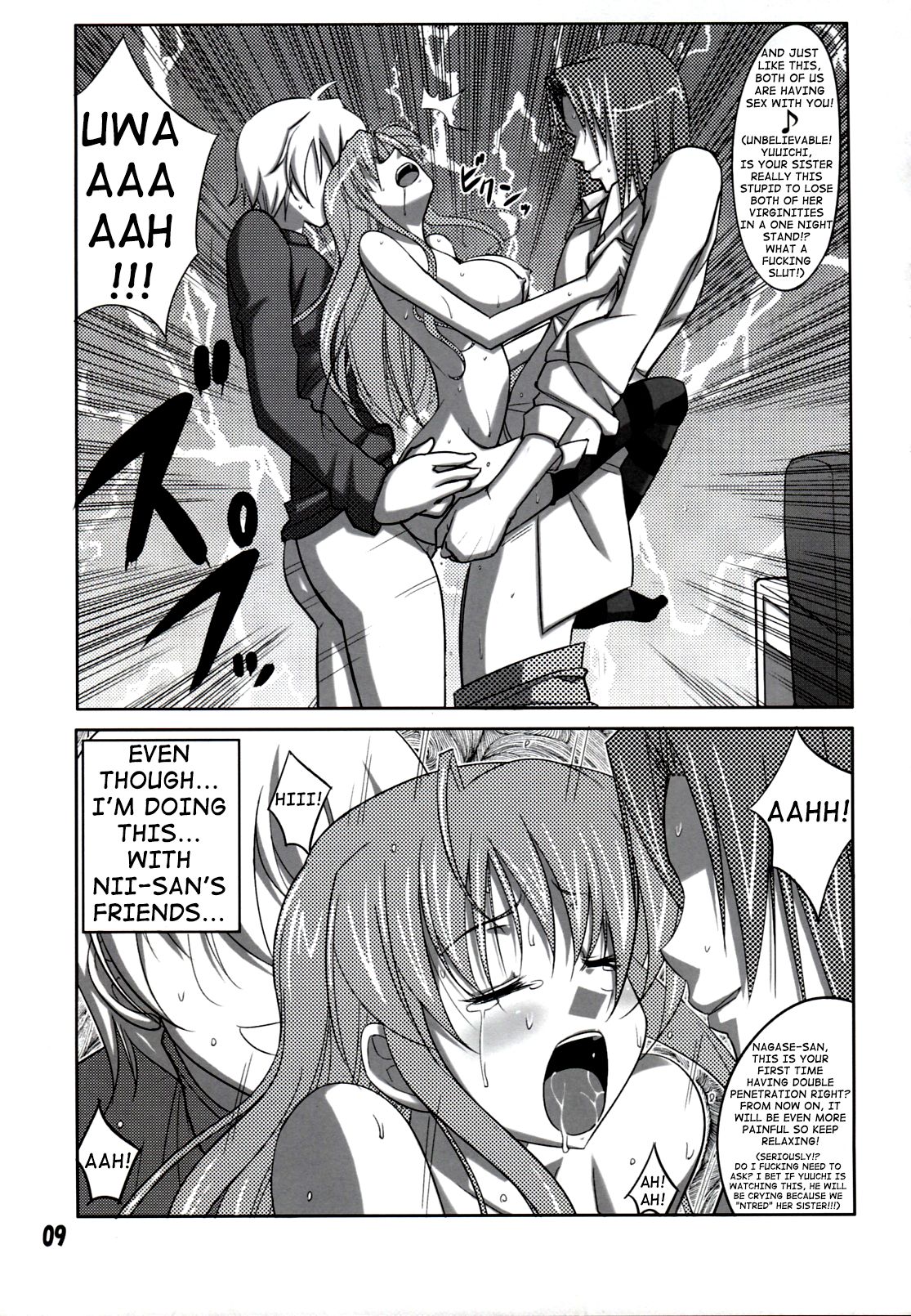 She turned red, and... page 9 full
