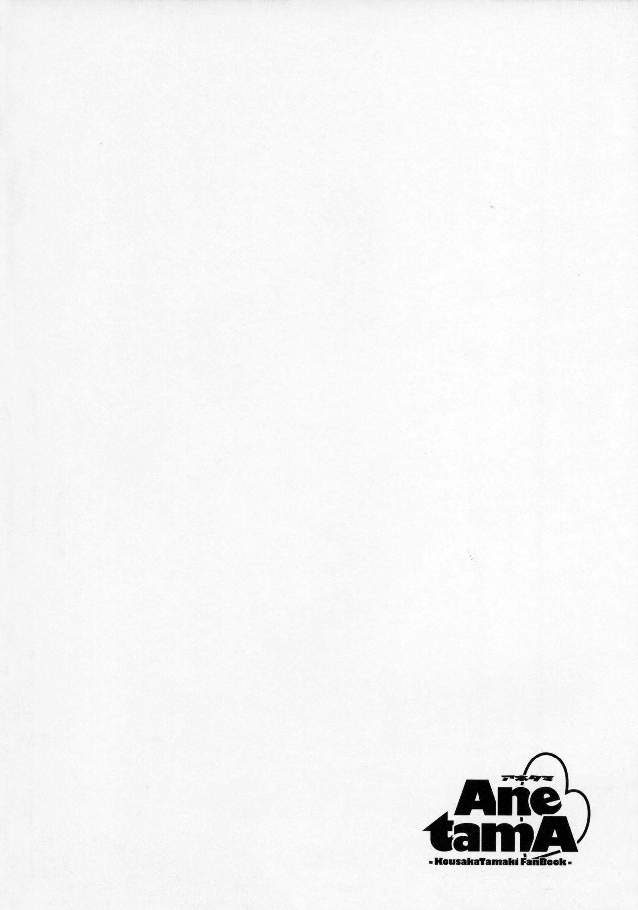 Ane tamA -Kousaka Tamaki Funbook- page 7 full