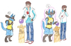 Lucario Transformation + Bonus Art