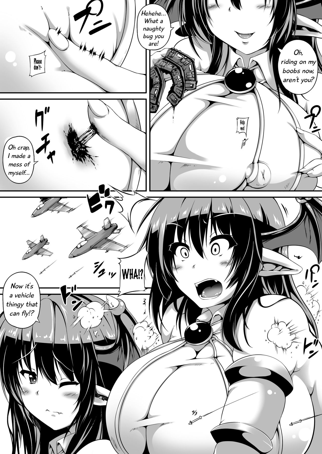 "Akuma no Kimagure" & "Gouin Kyuuin!? Succubus Drain!!" page 7 full