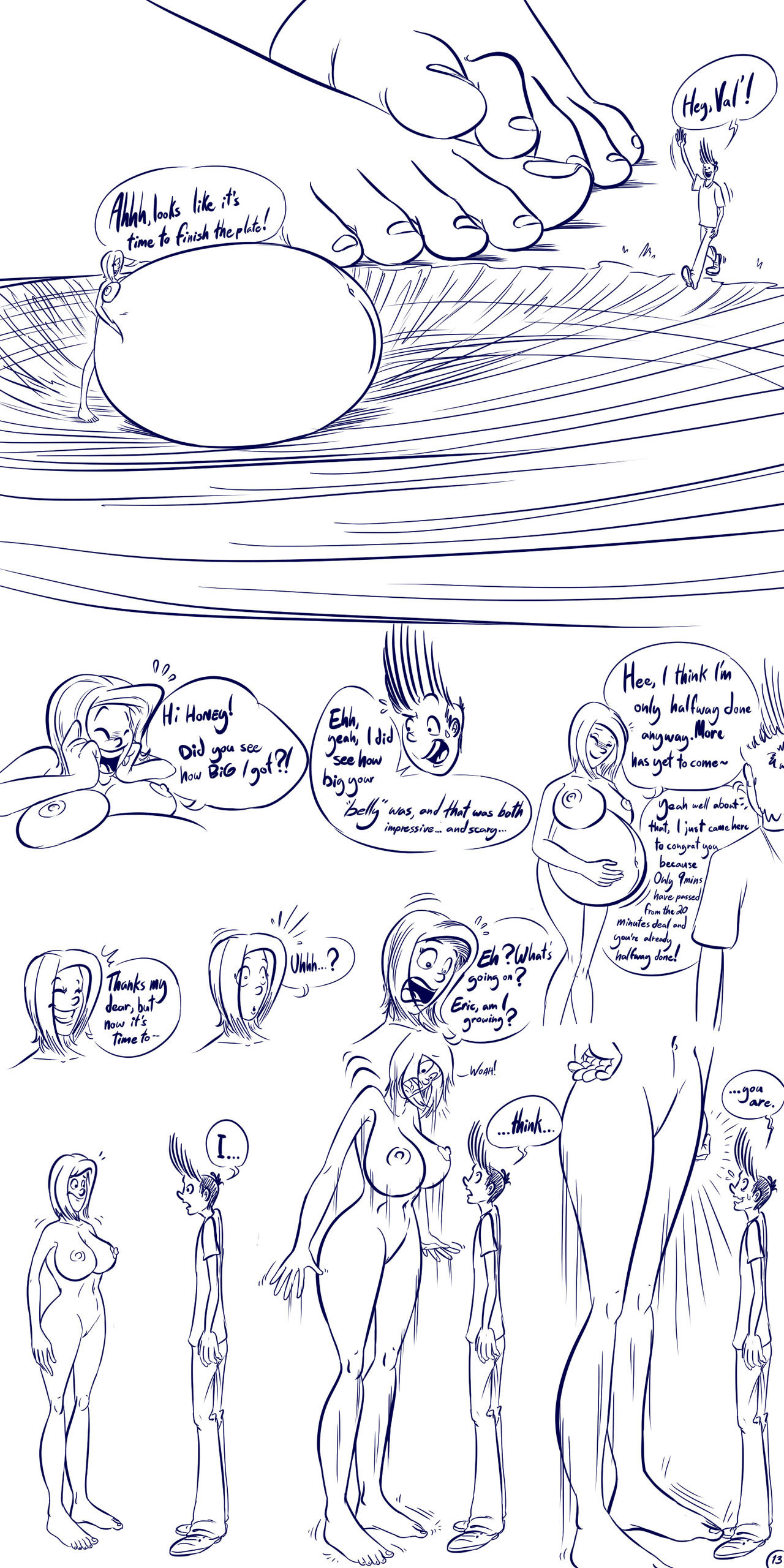 My Girlfriend Has A Large Mouth 4: The Giant Bet page 11 full