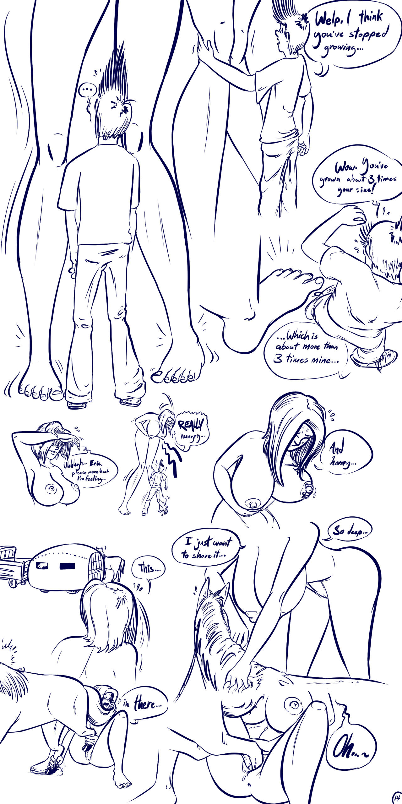 My Girlfriend Has A Large Mouth 4: The Giant Bet page 12 full