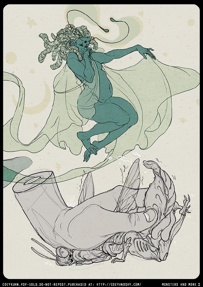 Monsters & More: An 18+ Sketchbook by Coey Kuhn VOLUME 2 page 12 full