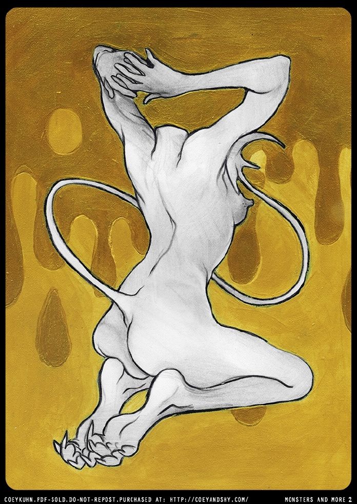Monsters & More: An 18+ Sketchbook by Coey Kuhn VOLUME 2 page 4 full