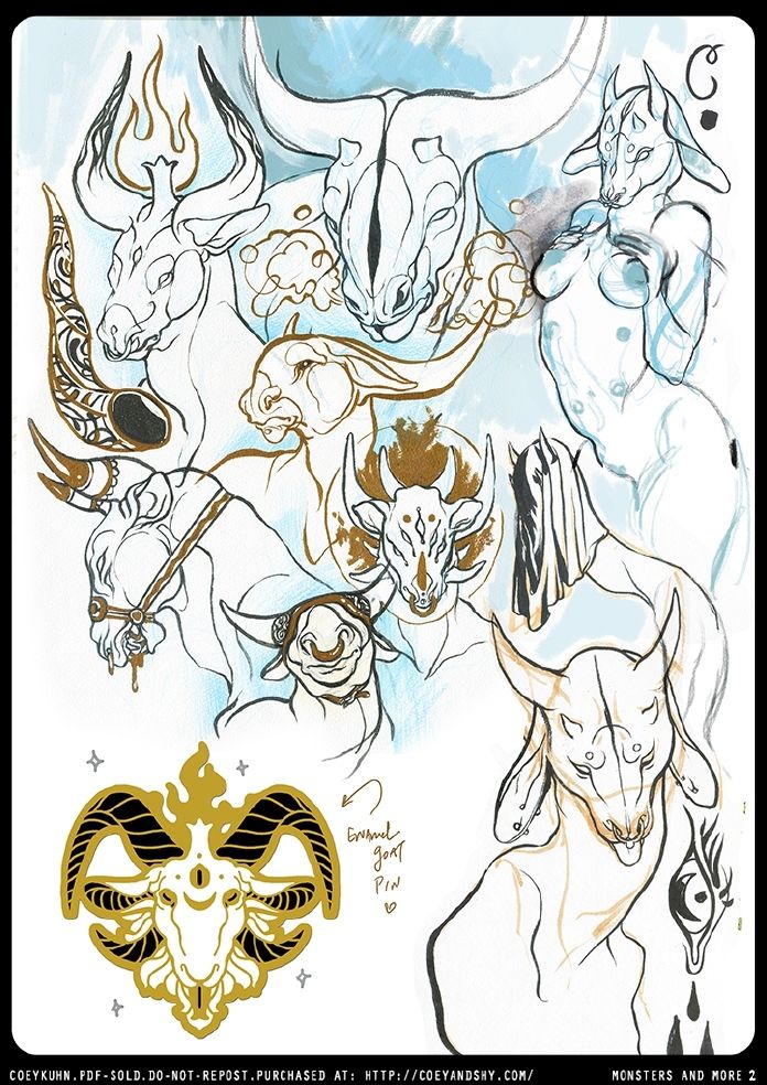 Monsters & More: An 18+ Sketchbook by Coey Kuhn VOLUME 2 page 5 full