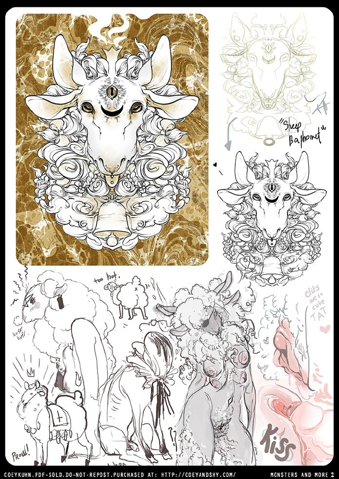 Monsters & More: An 18+ Sketchbook by Coey Kuhn VOLUME 2 page 7 full