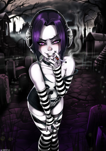 [Shadman] Raven pinups and pics (Teen Titans) cover