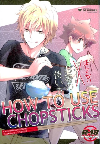 (Fukkatsusai! Kai) [DESORDEN (Kirihara Subako)] HOW TO USE CHOPSTICKS ~Tadashikunai Ohashi no Tsukaikata~ (Katekyo Hitman REBORN!) cover
