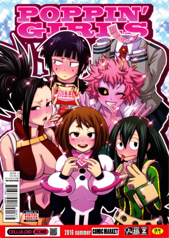 (C90) [CELLULOID-ACME (Chiba Toshirou)] POPPIN' GIRLS (My Hero Academia) [Spanish] [NTINFS] cover