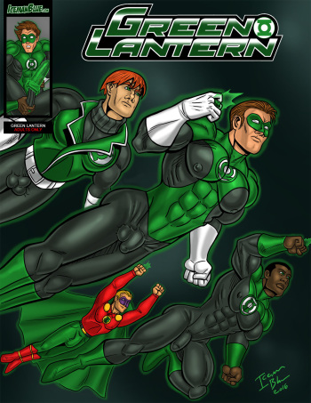 [Iceman Blue] Green Lantern cover
