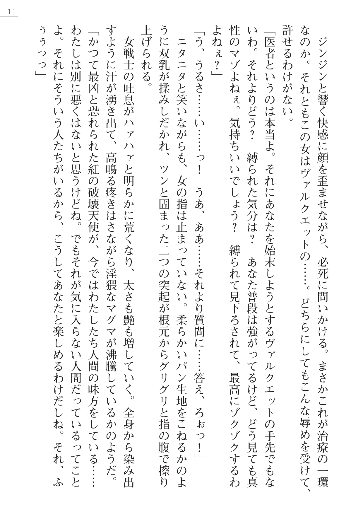 Kurenai no Hakai Tenshi Scarlet Gaiden - Nikuetsu no Gokuhi Chiryou page 11 full