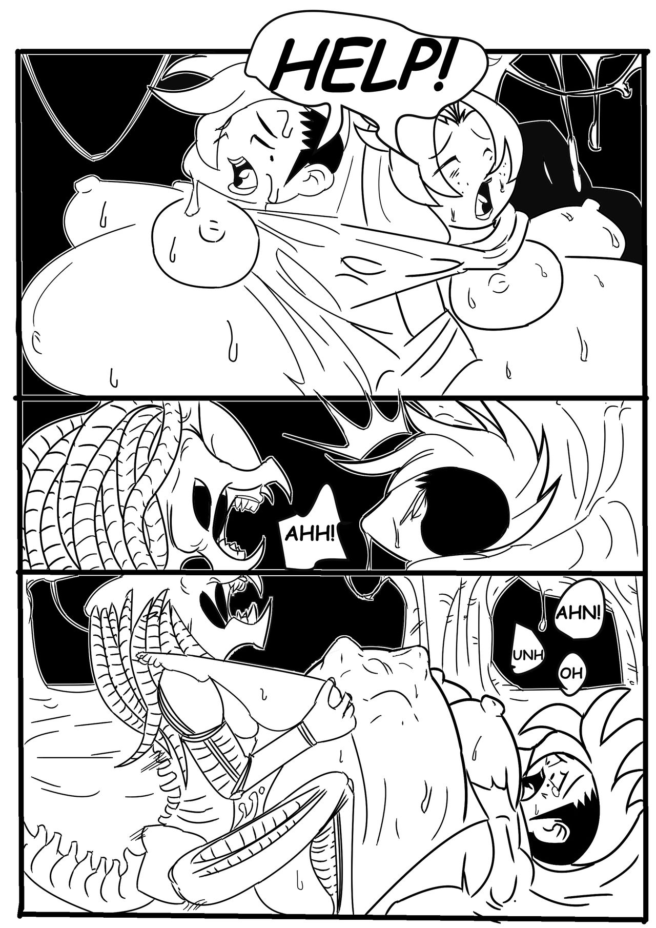 Sue and Kim vs Predalien page 2 full