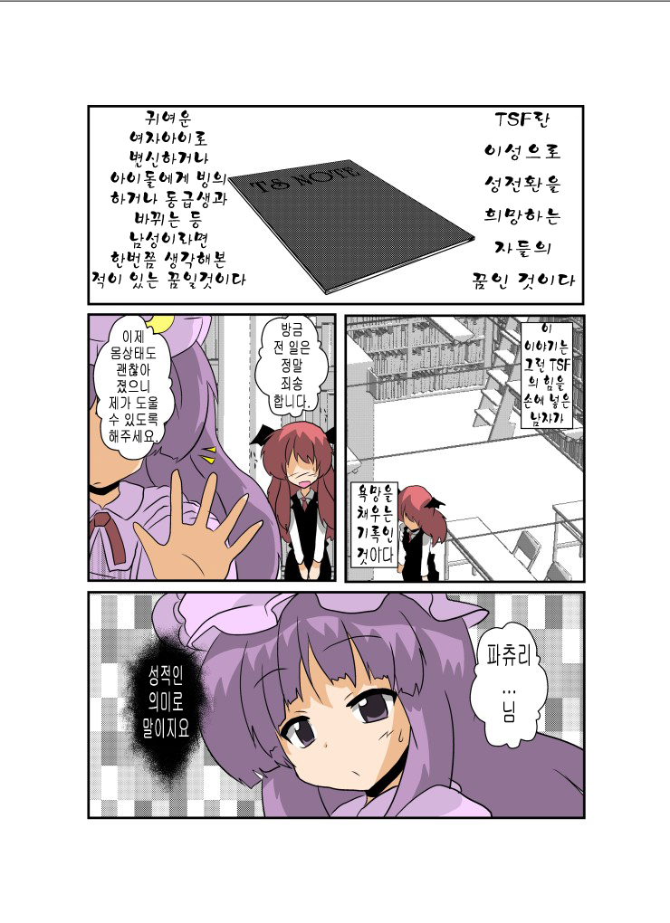 Touhou TS Monogatari ~Patchouli Hen~ page 3 full