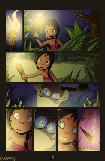 [Fixxxer] Shanti and Kaa minicomix (The Jungle Book) cover