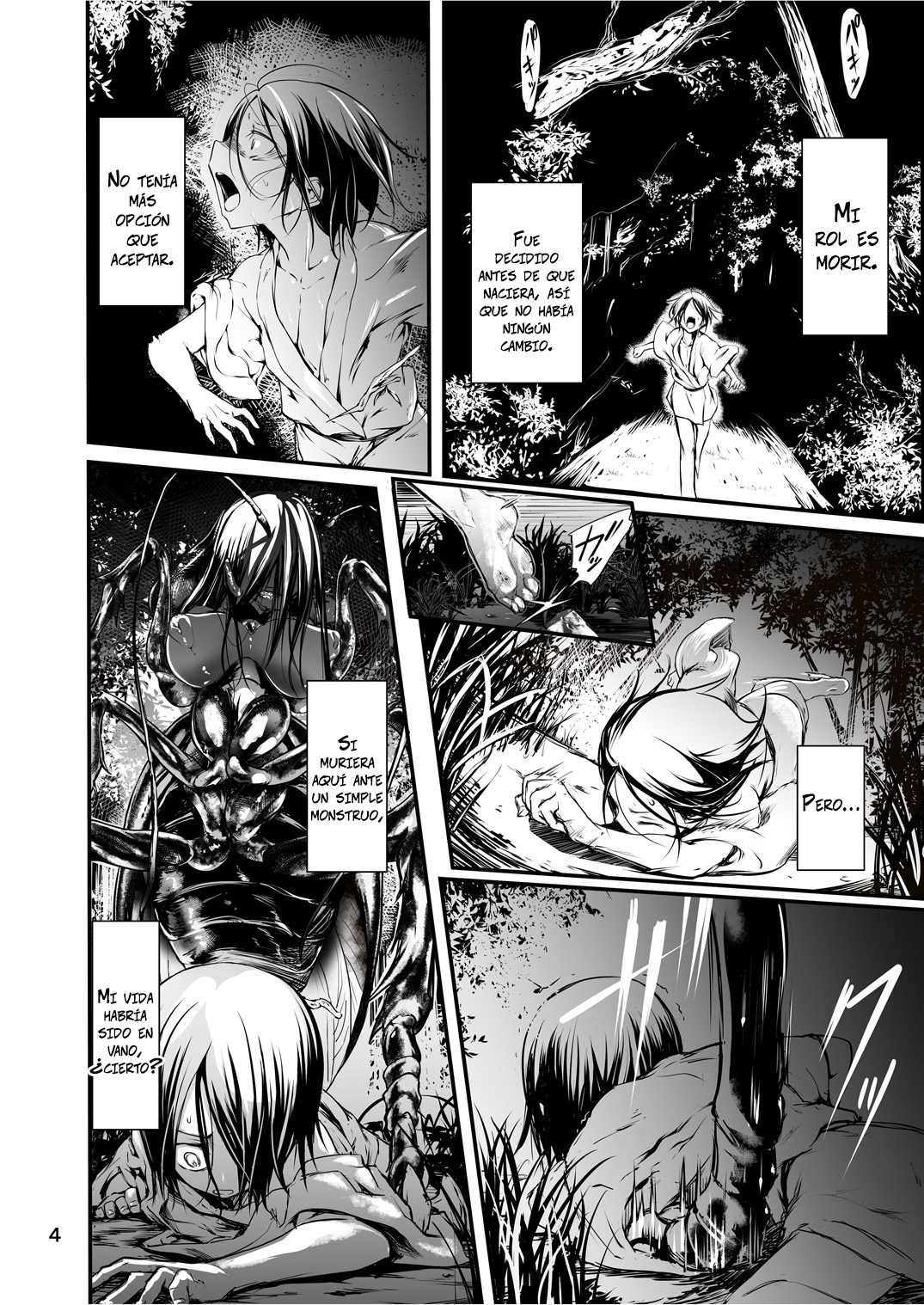 Kumo to Nie | Araña y Sacrificio  =Vile= page 4 full