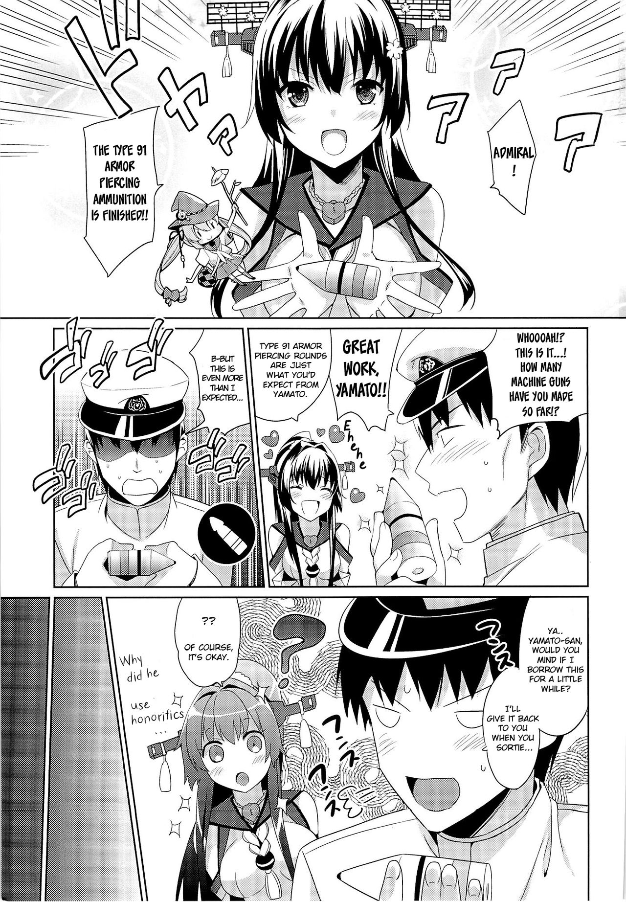 Yamato to Yoru no Kyuuichi-shiki Tekkoudan | Yamato and the Type 91 Armor Piercing Ammunition of the Night page 2 full