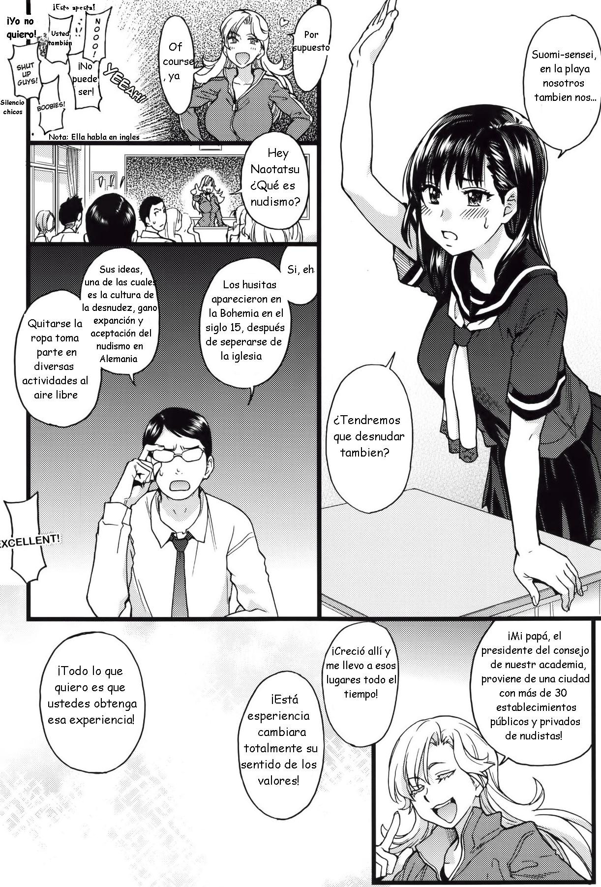 Nudist Beach ni Syuugaku Ryokoude!! - In school trip to the nudist beach!! | ¡Viaje de estudios a la playa nudista! page 7 full