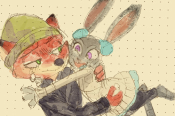即席ジュディニクえっち漫画 (Zootopia) cover