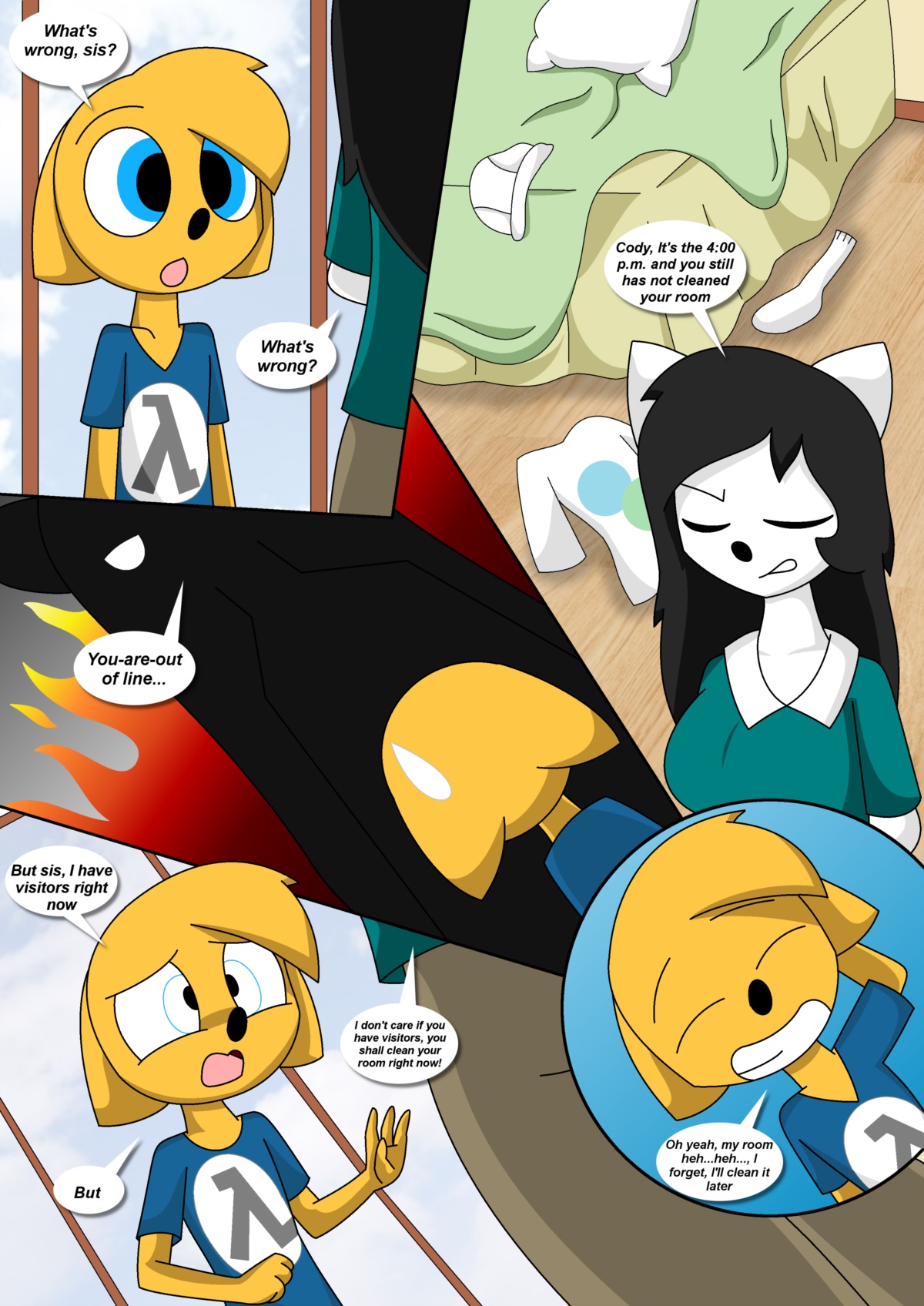 Pillow Fight! page 3 full