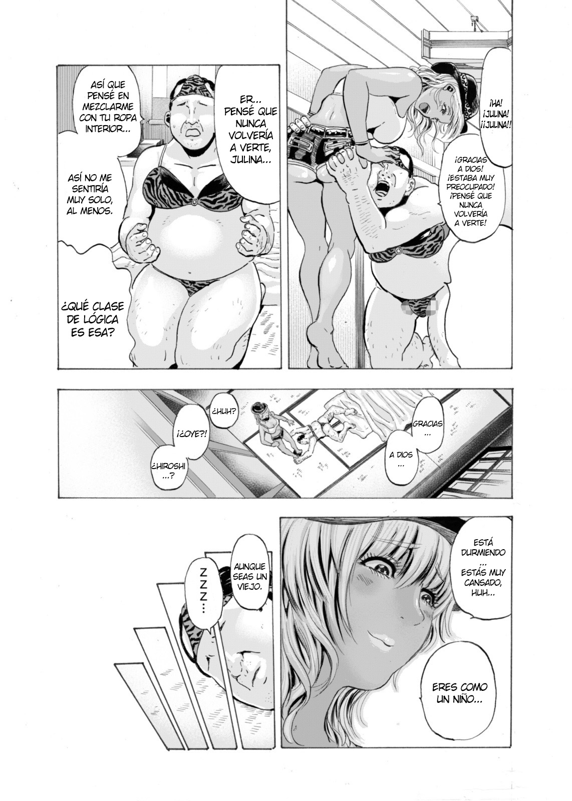 Gyaru to Oyaji to Sukebe Shitagi - Niizuma Hiyake Gyaru ni Tanetsuke Nama Natsu Sex - page 12 full