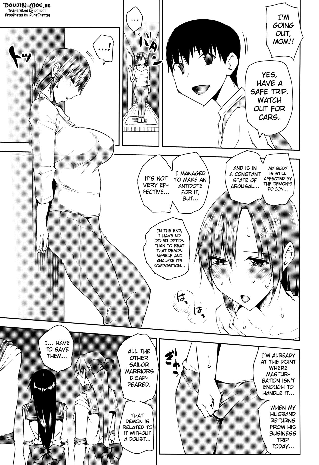 20-Nengo no, Sailor Senshi o Kakyuu Youma no Ore ga Netoru 4  | 20 Years Later, A Lesser Youma Like Me Slept with the Sailor Senshi 4 page 2 full